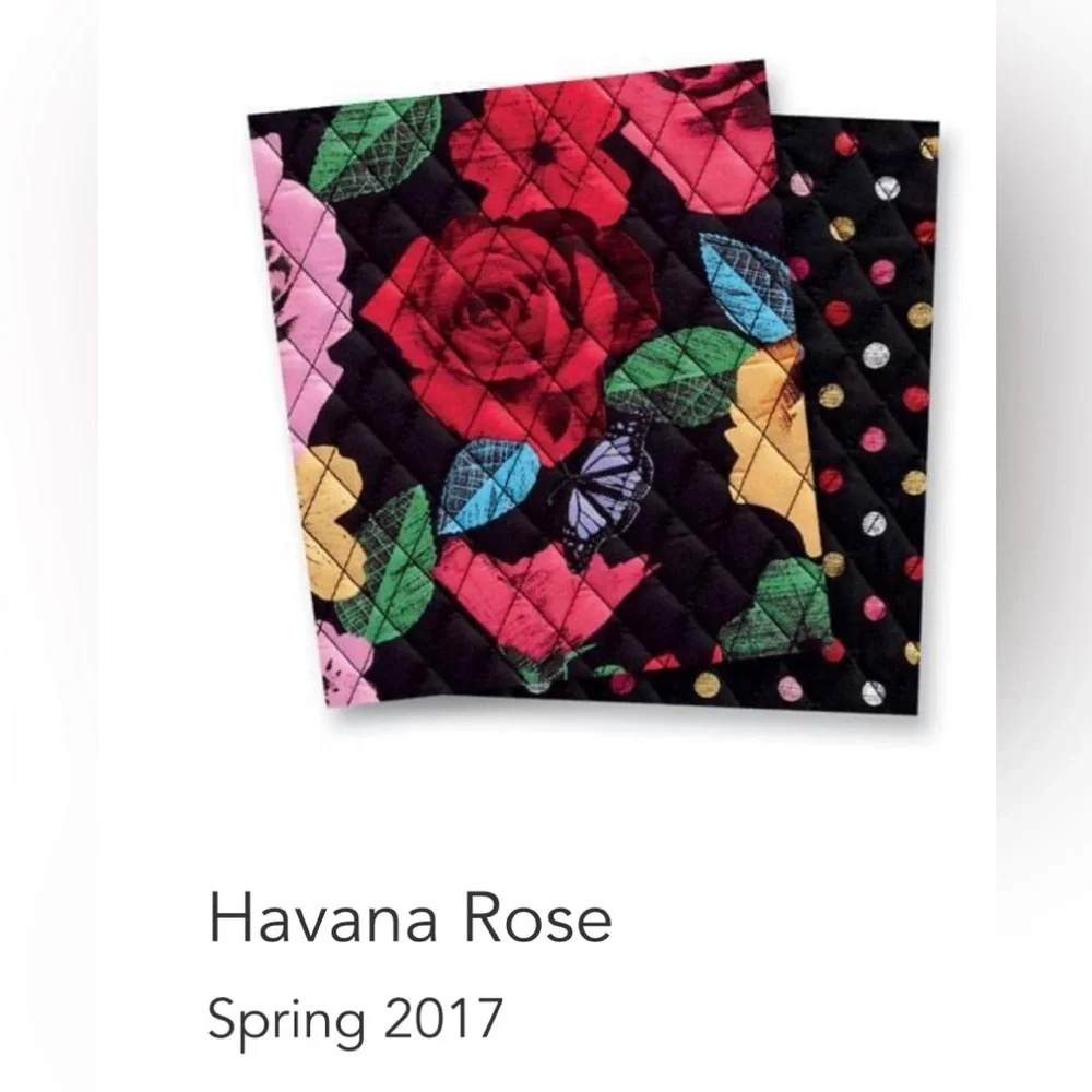 Vera Bradley RFID Grab & Go Wristlet in Havana Rose (Retired pattern)